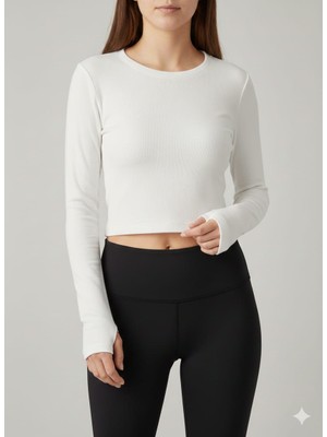 Minimal Fit Uzun Kollu Klasik Body Parmak Geçirmeli