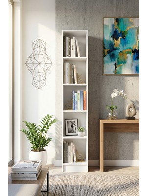 Yeti Mobilya Kuta FLAT30 Kitaplık Kütüphane Çok Amaçlı Dolap