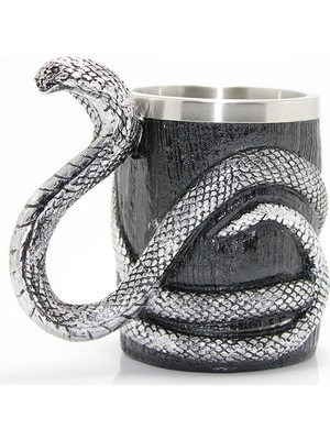 Fırsatkolik Paslanmaz Çelik Yılan Tasarımlı Kupa Bardak