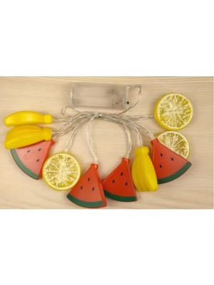 Fırsatkolik 2m 10 LED Karışık Meyveler Şekilli Işık