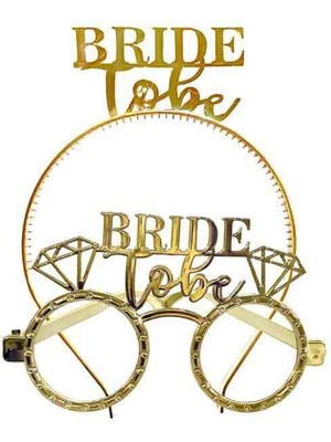 Avcı Parti Dünyası Mika Taç Gözlük Seti Gold