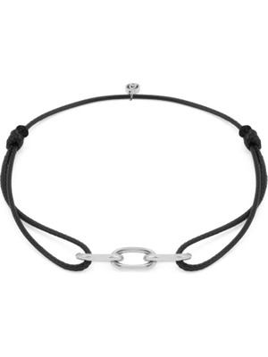 Gümüş Kaplama Çelik Forsa Şans Erkek Bileklik