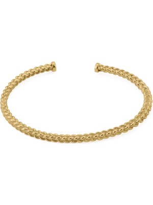 Altın Kaplama Çelik Mesh Erkek Bilezik