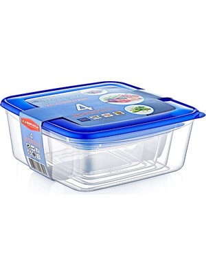 Fırsatkolik 4'lü Kare Saklama Kabı Seti