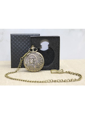 Fırsatkolik Özel Kutulu Kızılderili Köstekli Saat