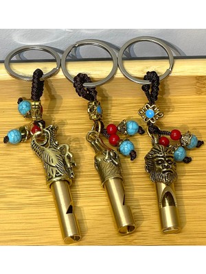 Fırsatkolik Metal Figürlü Düdük Anahtarlık