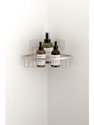 UltraMint Şık Tek Katlı Banyo Köşe Rafı, Satın Alın!