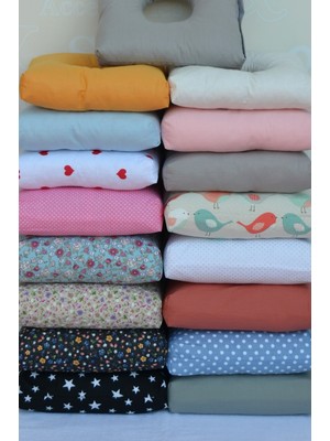 Moonzy - Minimalist & Cozy Kare Piercing Yastığı –%100 Pamuk, Ağrılı Kulak Için Ortası Delikli Uyku Yastığı ,yıkanabilir Kılıflı ,karma Renklerde