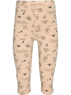 Lovetti Kız Çocuk Summer Dream Desen Kapri