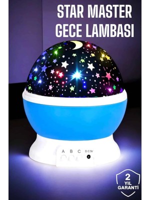 Fırsatkolik Yıldızlı Gökyüzü Projeksiyon Gece Lambası Hareketli Işık Şovu