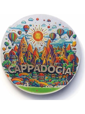 Eco Port Kapadokya Temalı Silikon Buzdolabı Magneti ALK5046