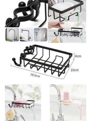 UltraMint Paslanmaz Çelik Mutfak ve Banyo Sabunluk, Sabitlenebilir, Pratik Kullanım