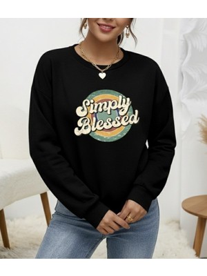 Yeşil Sarmaşık Kadın Uzun Kollu Bisiklet Yaka Viskon Iki Iplik Bluz