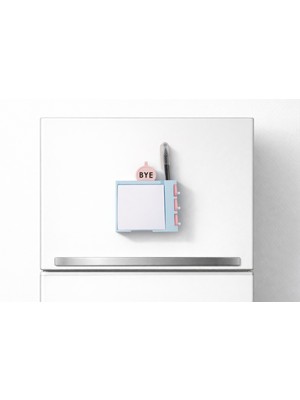 Moldream Mıknatıslı Buzdolabı Notluk Seti - 7 Parça Magnetli Not Defteri ve Kalem Dahil