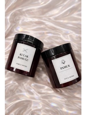 AY&ÇA Home 2'li Amber Banyo Düzenleyici 500 ml Kutular Pamuk, Kulak Pamuğu Etiketli