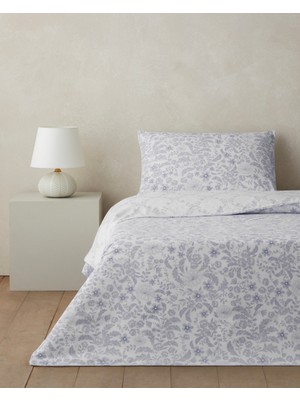 English Home Vionne Kolay Ütülenir Çarşaflı Tek Kişilik Nevresim Takımı 160x220 cm Lila