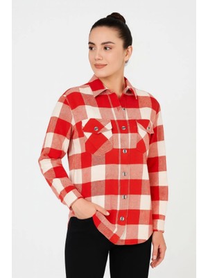 Serac Collection Uzun Kollu Oduncu Gömlek - Bordo