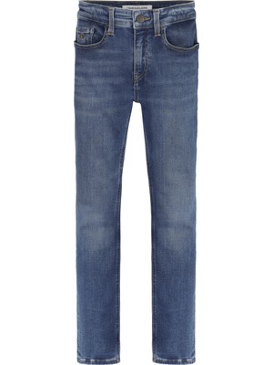 Calvin Klein Erkek Mavi Calvin Klein Slım Ess Mıd Blue St Erkek Mavi Kot Pantolon