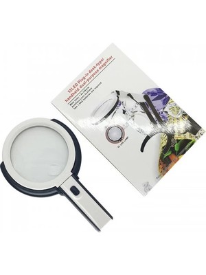 2X5X120MM   10 Ledli  Masaüstü Büyüteç - Lisinya