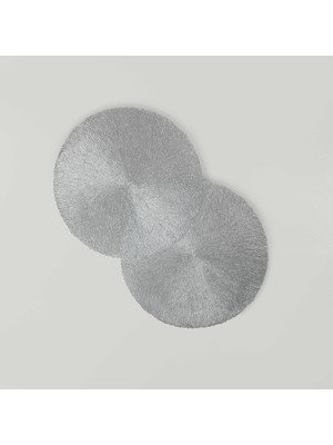 Linens Spark 2'li 38 cm Amerikan Servisi Gümüş