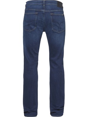 Calvin Klein Erkek Mavi Calvin Klein Slim Straight Erkek Mavi Kot Pantolon