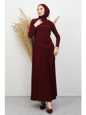Fiona Sandy Takım Bordo