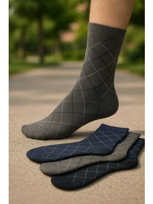 Tenra Kokulu Erkek Çorap 5 Adet Avantajlı Paket Pamuklu Karışık Renk