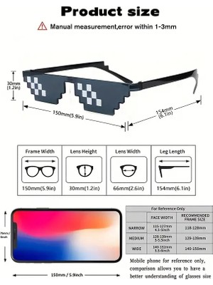 Thug Life Trend Güneş Gözlüğü Mozaik Siyah Kedi Gözlükleri - Lisinya