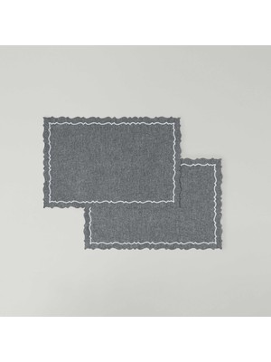 Linens Marly 2'li 45X30 cm Amerikan Servisi Antrasit
