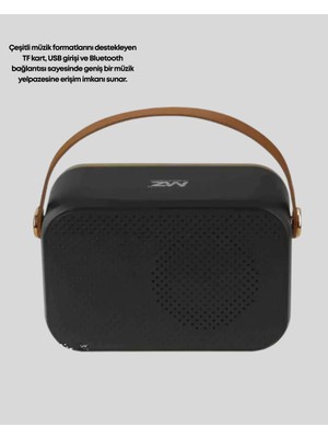 Vintage Bluetooth Radyo – Tf Kart ve Fm Destekli Taşınabilir Nostaljik Model - Lisinya