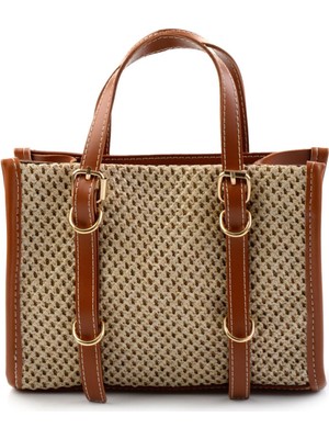 Bambi Bej Taba  Kadın Omuz Çantası C06025100628