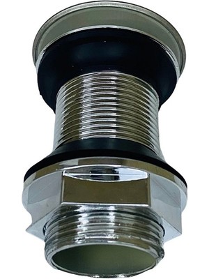 Pop Up Krom Kaplama Bas Aç Lavabo Sifonu Gideri ( Lisinya )