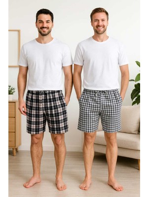 Tenra 2 Adet Erkek Şort Pamuklu Avantajlı Paket