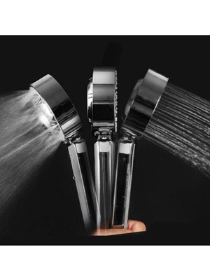 UltraMint 3'lü Su Tasarruflu Duş Başlığı ve Toz Alma Aparatı Seti, Sihirli Askı