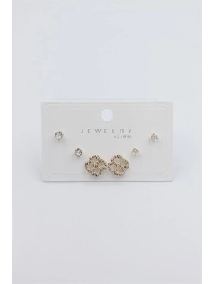 Remstdrk Çoklu Set Küpe - Altın