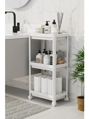 UltraMint Çok Katlı Banyo ve Mutfak Rafı, Düzenleyici, Şampuanlık, Havluluk, Dolap