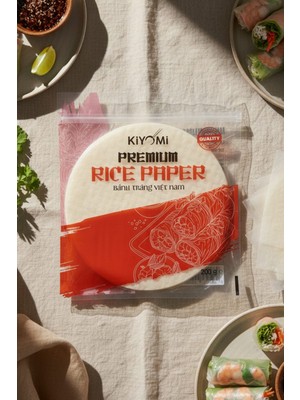 Kiyomi Pirinç Yufkası 200 gr 22 cm Vietnam Menşeli Gluten İçermez Hafif Atıştırmalık