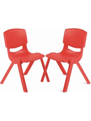 Braventa Collection Fiore 2'li Set Büyük Şirin Çocuk Sandalyesi Kırmızı