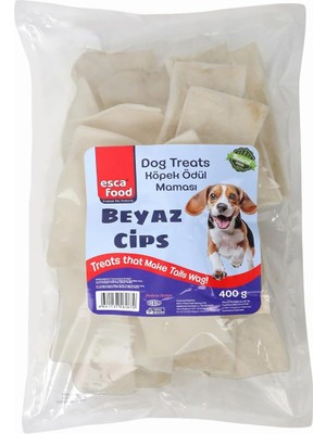 Braventa Collection Esca Food Beyaz Deri Cips 400 Gram Köpek Ödül Maması