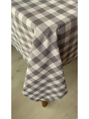 Braventa Collection Defnelam Piknik Örtüsü Sofra Bezi 170X170 cm (Gri Büyük Kare)