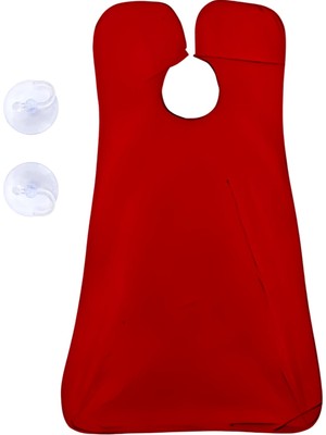 Braventa Collection Unisex Saç Sakal Yemek Örtüsü Duş Banyo Temizlik Önlüğü Vantuzlu Aparat Aynaya Fayansa Veya Cama Ası