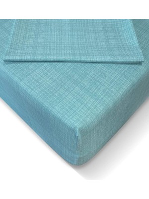 Braventa Collection Alla Turca 100X200 cm Lastikli Çarşaf Seti - Petrol AT7601