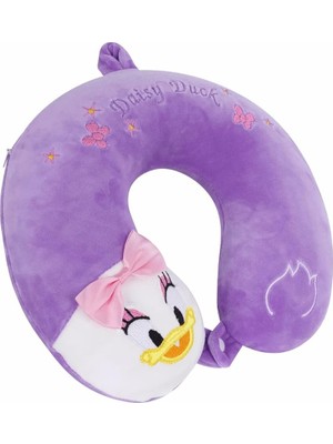 Braventa Collection Tucklebery Yumuşak ve Konforlu Boyun YASTIĞI%100 Visko, Kids Figürlü Seyahat Yastığı (Mor)