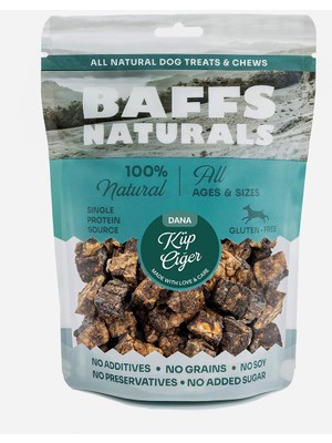 Braventa Collection Baffs Naturals Dana Küp Ciğer 100% Doğal Köpek Ödül Maması 100 gr (100 gr x 1 Adet)