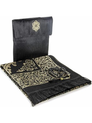 Braventa Collection Ihvan Online Şantuk Keseli Seccade (Siyah)