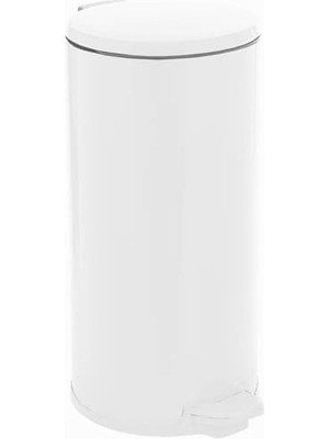 Braventa Collection Pedallı Çöp Kovası 20LT Dkp Beyaz-Iç Kısım Siyah