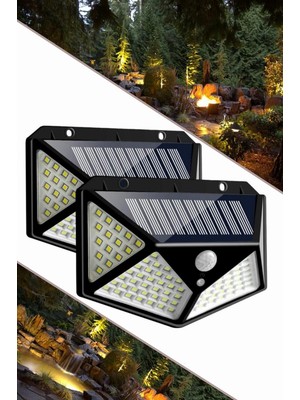 Braventa Collection Starmax Güneş Enerjili Hareket Sensörlü IP65 Suya Dayanıklı 100 LED Lamba 1410