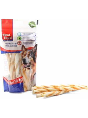 Braventa Collection Esca Food Tavuklu Jumbo Burgu Kemik 6'li Köpek Ödül Maması