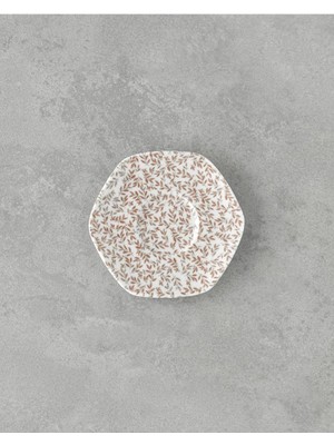 Braventa Collection English Home Evie Bone Porselen Çay Tabağı 11 cm Turuncu