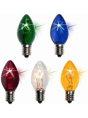 Braventa Collection Şahnet C7 10W Renkli Parfüm Ampul E14 (5 Adet)